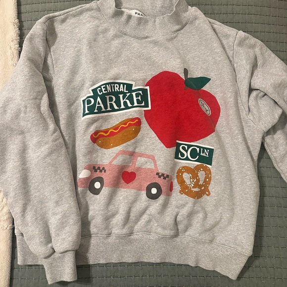 Parker Tops - Parke x SCL Graphic Mocneck - Heather Grey / L/XL
